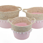 Cesto De Palha Rustico Organizador E Decorativo Partna 4027RO