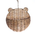 Cesto de Parede Redondo Bege 30 x 32 x 11 Oikos