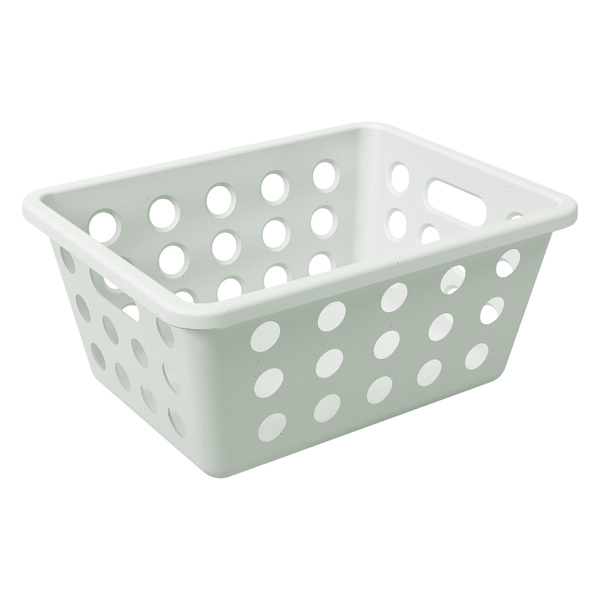 Cesto Organizador de Plástico Reciclado Verde Claro 1,5L 8x14x18cm Green Planet Coza