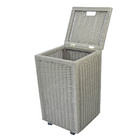 Cesto De Roupa 30x30x57cm C/ Rodas - Friar Gray