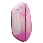 Cesto De Roupa Colorido Dobrável Poliéster 67cm Rosa