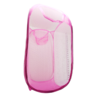 Cesto De Roupa Colorido Dobrável Poliéster 67cm Rosa