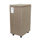 Cesto De Roupa Em Fita 26x34x57cm C/ Rodas