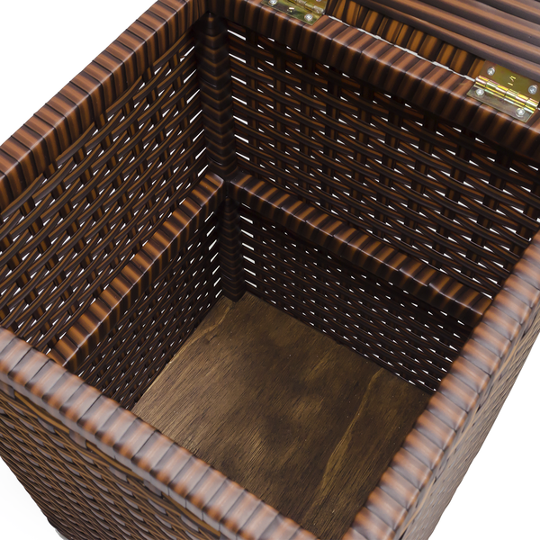 Cesto De Roupa Em Fita 30x30x57cm C/ Rodas - Argila