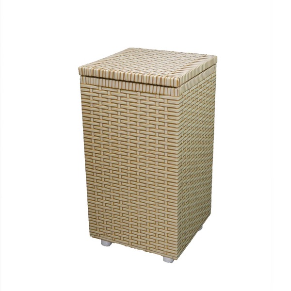 Cesto De Roupa Em Fita 30x30x57cm C/ Rodas - Bananeira