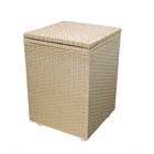 Cesto De Roupa Em Fita 40x40x57cm C/ Rodas - Wheat