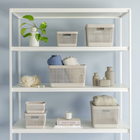 Cesto De Roupa Floreira Caixa Organizadora Grid 20lts Cores B