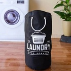 Cesto De Roupa Lavanderia Saco Laundry 25l Preto Secalux