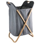 Cesto De Roupa Para Lavanderia Com Bambu Mimo Style Bh20405