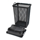 Cesto de Roupa Plástico Preto com Alças 65,4x29,5x40,5cm 49L Arqplast