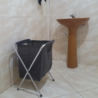 Cesto De Roupa Suja Dobrável Em Tnt Organização Banheiro E La