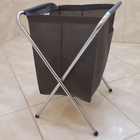 Cesto De Roupa Suja Dobrável Em Tnt Organização Banheiro E La