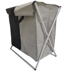 Cesto De Roupa Suja Organizador Duplo C Alça Dobravel Imperme