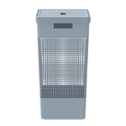 Cesto De Roupa Suja Tampa Grid 49l Organizador Área Serviço A