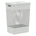 Cesto De Roupa Suja Tampa Grid 49l Organizador Área Serviço B