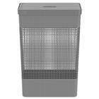 Cesto De Roupa Suja Tampa Grid 49l Organizador Área Serviço C