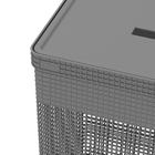 Cesto De Roupa Suja Tampa Grid 49l Organizador Área Serviço C