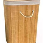 Cesto De Roupas Bambu 40x30x60cm