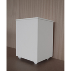 Cesto De Roupas Baú Roupeiro Tulha Com Rodízios Banheiro Lava