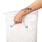 Cesto De Roupas Com Divisória Roupeiro Bambu Retangular Artik