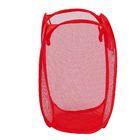 Cesto de Roupas Dobrável Retangular Vermelho PlastLeo