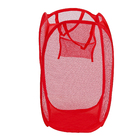 Cesto de Roupas Dobrável Retangular Vermelho PlastLeo