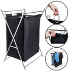 Cesto De Roupas Dobravel Tecido Suporta Até 12kg