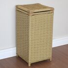 Cesto De Roupas Fibra Sintética 30x30x60 Canela