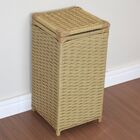 Cesto De Roupas Fibra Sintética 30x30x60 Canela