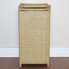 Cesto De Roupas Fibra Sintética 30x30x60 Canela