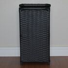 Cesto De Roupas Fibra Sintética 30x30x60 Preto