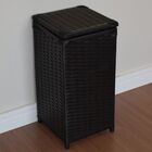 Cesto De Roupas Fibra Sintética 30x30x60 Preto