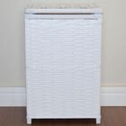 Cesto De Roupas Fibra Sintética 38x28x57 Branco