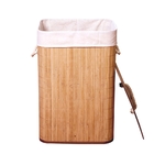 Cesto De Roupas Multiuso Roupeiro Bambu Retangular Artiko Pra