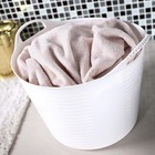 Cesto de Roupas Plástico Branco com Alça 38x31x38cm  Arthi