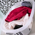 Cesto de Roupas Plástico Cristal com Alça 24x65x42,10cm Hydrus Sanremo