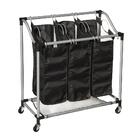 Cesto De Roupas Preto E Prata Hamilton Beach