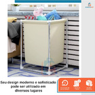 Cesto De Roupas Suja Organizador De Brinquedos Objetos Multiu