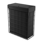 Cesto de Roupas Tecido Preto 60L 60x24x50cm Sensea