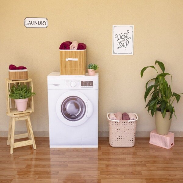 Cesto De Roupas Viena 33 Litros Rosê