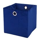 Cesto De Veludo Azul