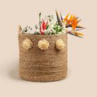 Cesto Decorativo Altenburg Haus Algas Grande Bege