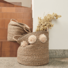 Cesto Decorativo Altenburg Haus Algas Grande Bege