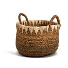 Cesto Decorativo Em Fibra Natural 29cm 17791g Mart