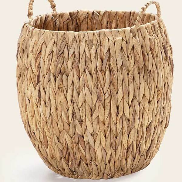 Cesto Decorativo Em Fibra Natural 44cm 14571g Mart