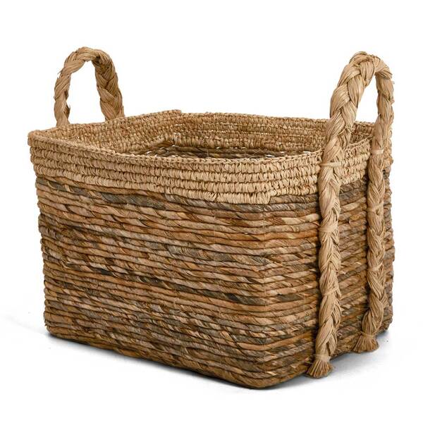 Cesto Decorativo Em Fibra Natural 50cm 17797m Mart