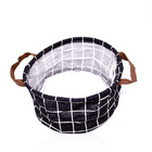 Cesto Decorativo Multiuso Organizador Grid Preto 15x26x26 Cm