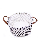 Cesto Decorativo Multiuso Organizador Listrado 15x26x26 Cm F0