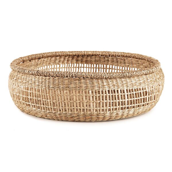 Cesto Decorativo Redondo Em Seagrass 45cm 11374g Mart