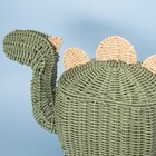 Cesto Dinossauro com Tampa Verde 60x45x29cm Oikos